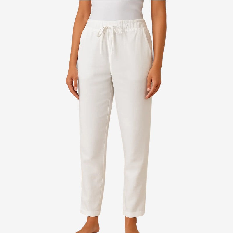 Women's Relaxed Wide Leg Trousers with Pockets