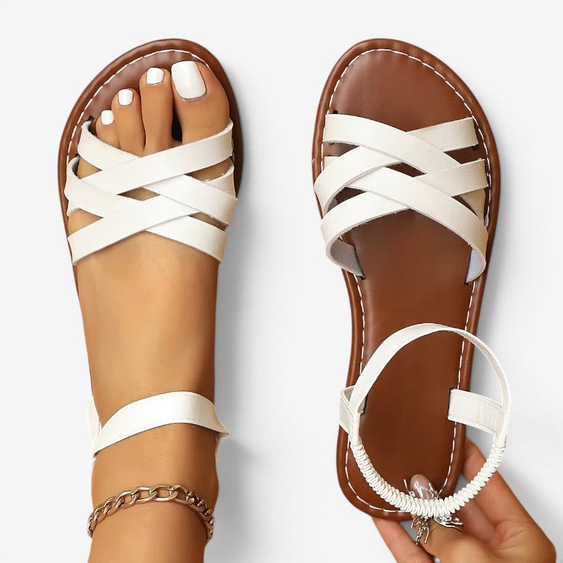 Cross Strap Open Toe Sandals for Women