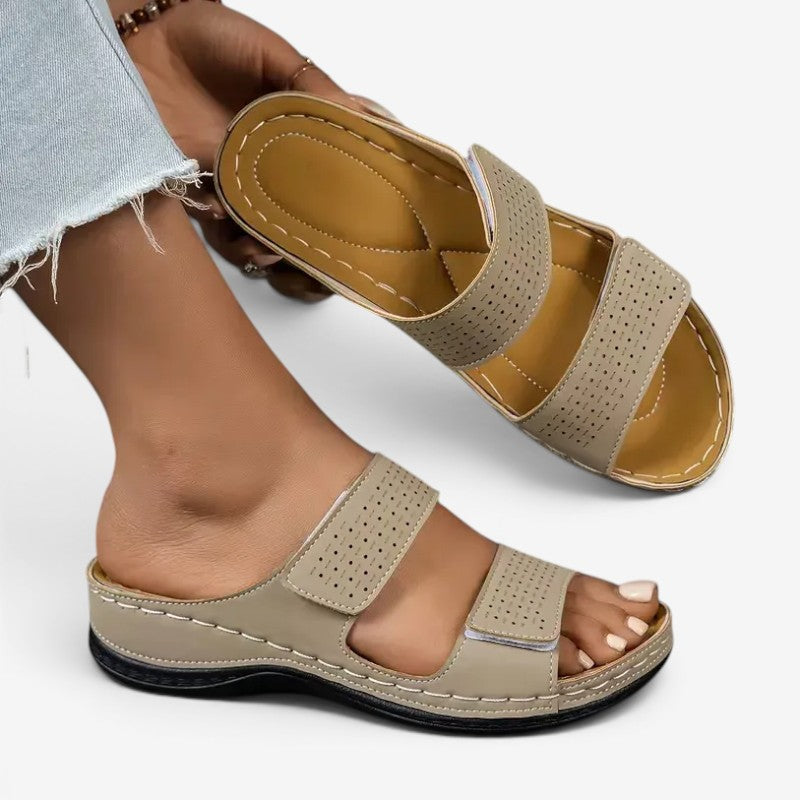 Double Strap Women's Slide Sandals