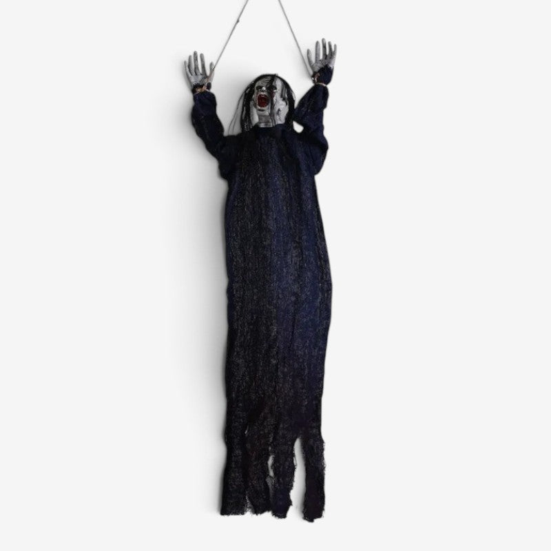 Long-Haired Hanging Ghost Decor
