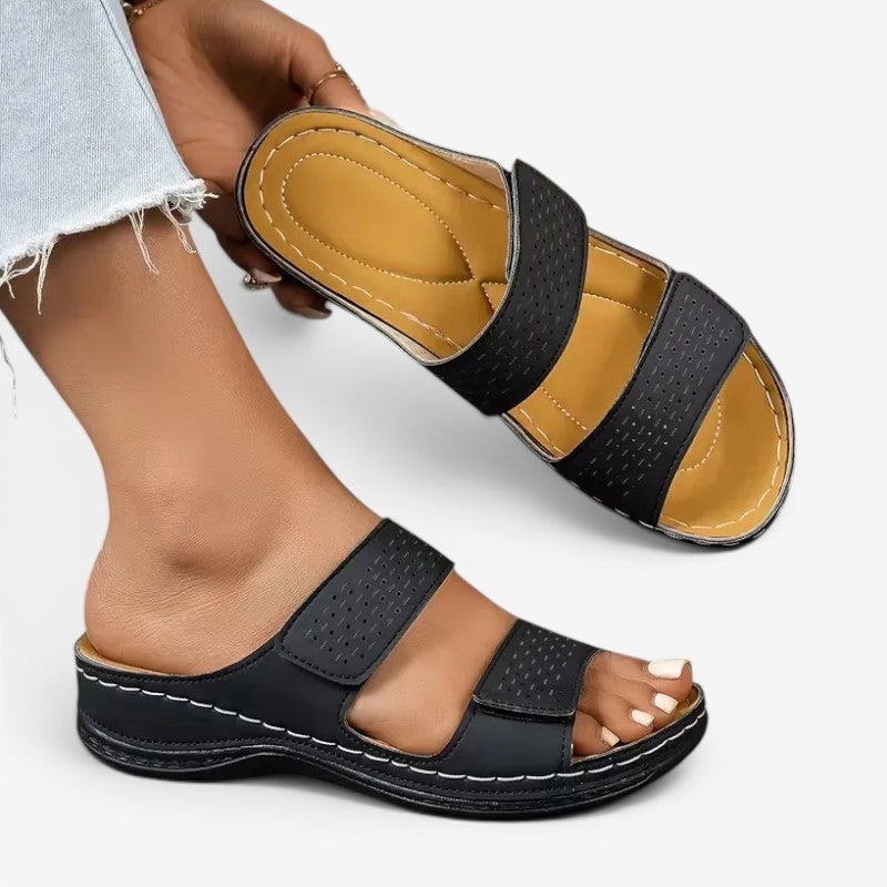Double Strap Women's Slide Sandals