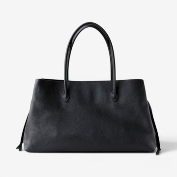 Women's Shoulder Bag with Top Handle and Zippered Compartments