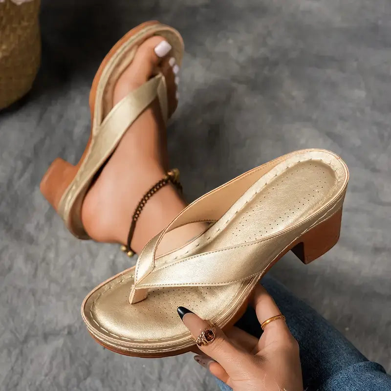 Women’s Stylish Open Toe Thick Heel Sandals