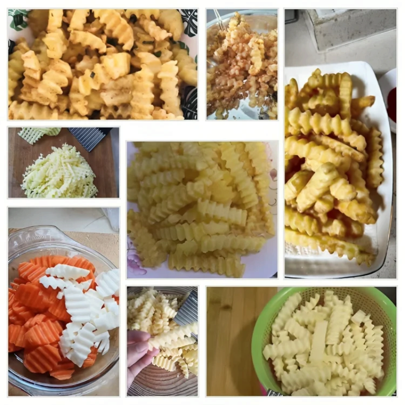CrinkleEdge - Rozsdamentes acél hullámos vágó zöldségekhez
