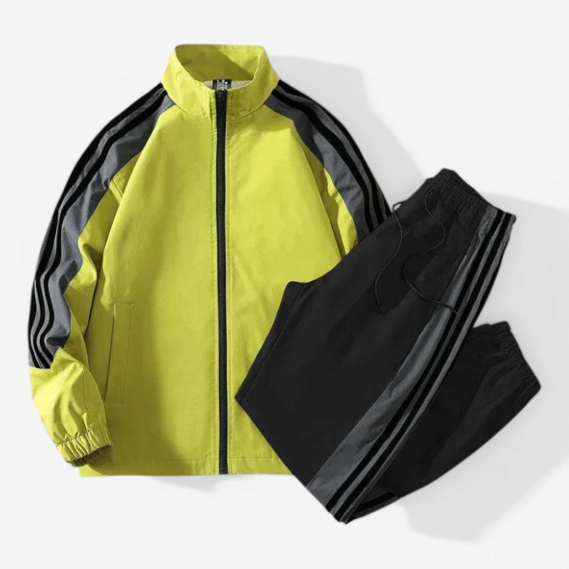 Zip-Up Jacket 2-Piece Set for Men