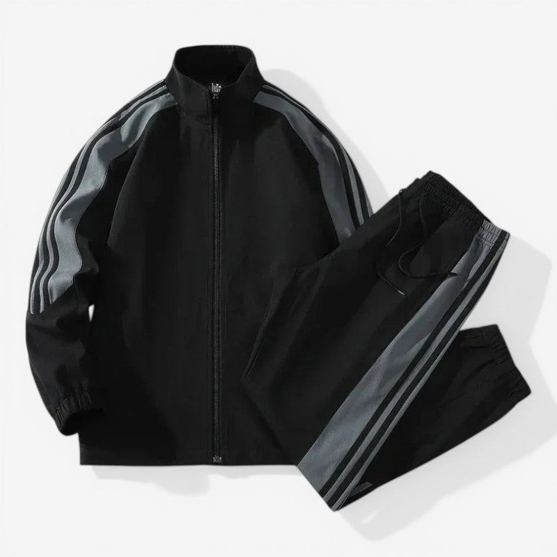 Zip-Up Jacket 2-Piece Set for Men