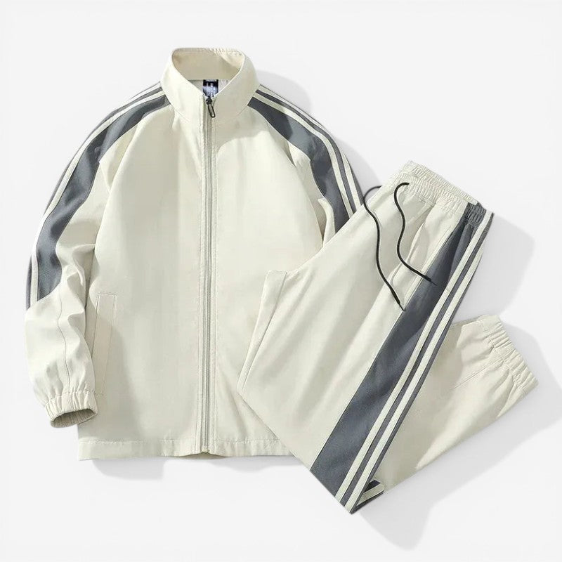 Zip-Up Jacket 2-Piece Set for Men