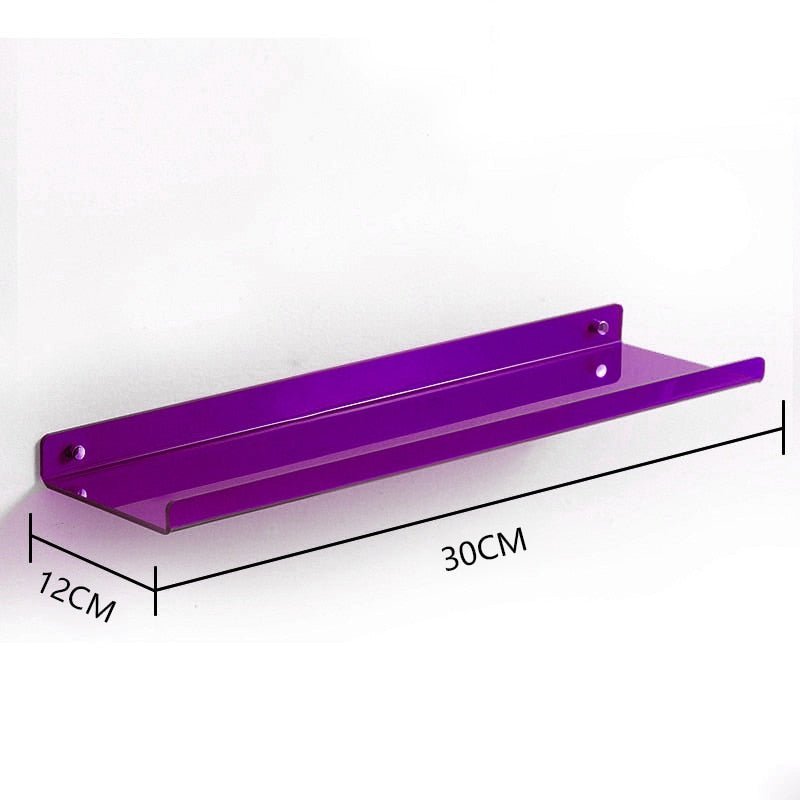 AcryLuxe - Sleek and Versatile Storage Floating Shelves