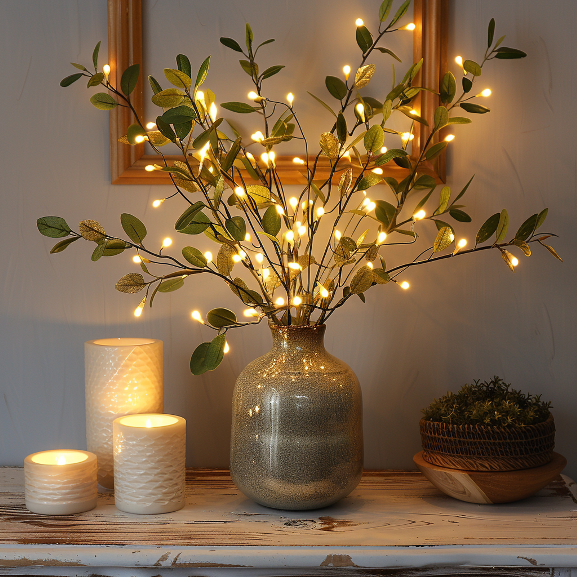 LumiFlor - LED Flower String Lights Realistic Flower and Leaf Design | Soft Battery-Powered Glow for Warm, Enchanting Ambiance | Versatile Decoration for Home, Office, Weddings, or Events