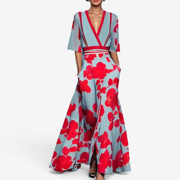 Women’s Bold Floral Maxi Dress