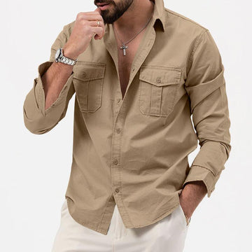 Victor classic long-sleeve shirt with button closure