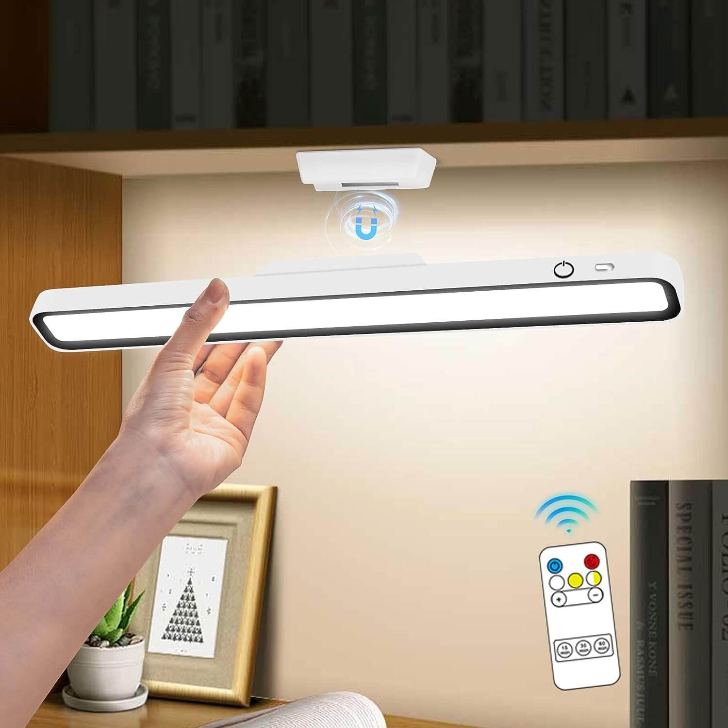 LumiGlow- Portable & Stylish Smart Lighting with Remote Control | Adjustable Brightness & Color Temperature | Easy Stick-On Installation for Any Space