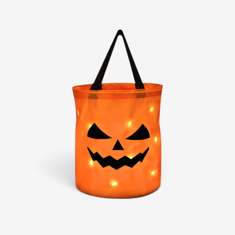 GlowNest - LED Pumpkin Trick-or-Treating Basket