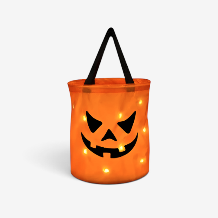 GlowNest - LED Pumpkin Trick-or-Treating Basket