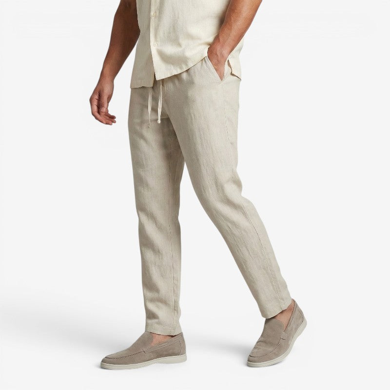 Men's Wide Leg Pants with Adjustable Waist