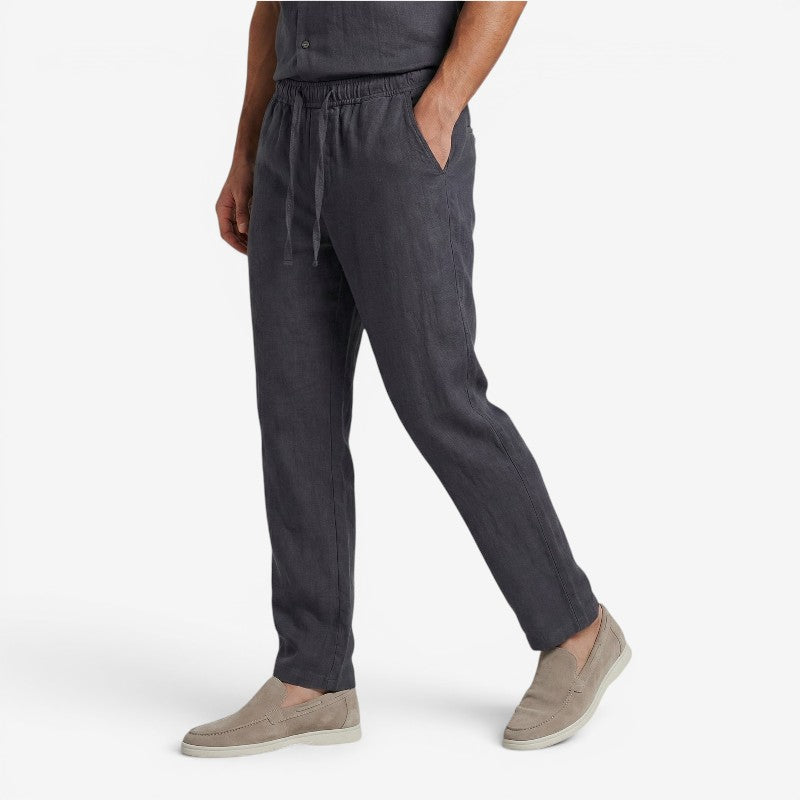 Men's Wide Leg Pants with Adjustable Waist