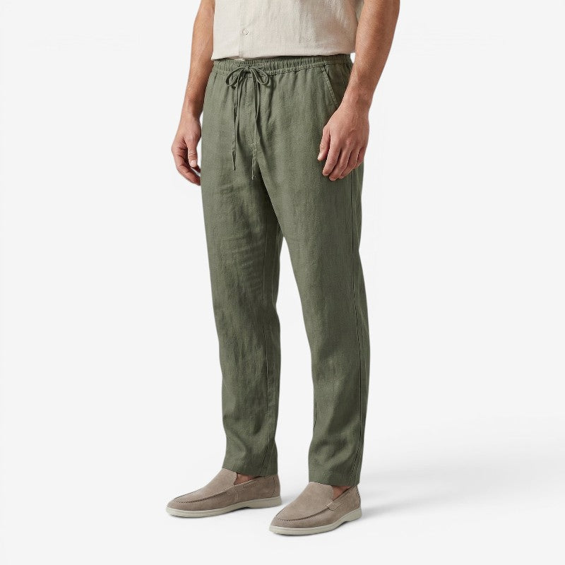 Men's Wide Leg Pants with Adjustable Waist