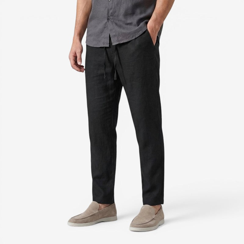 Men's Wide Leg Pants with Adjustable Waist