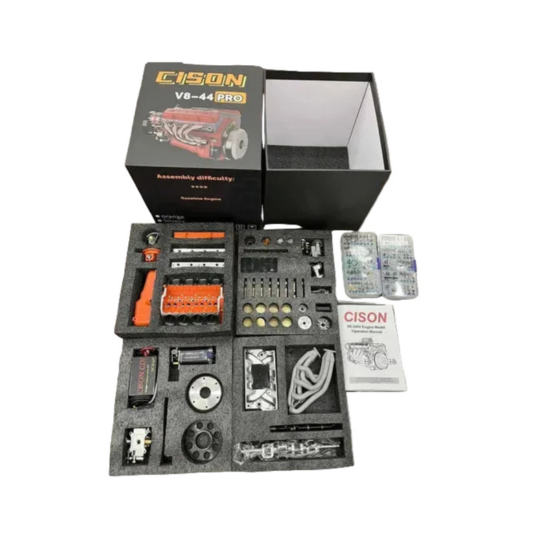 MiniTorque – Mini V8 benzinmotor modellkészlet CDI gyújtással
