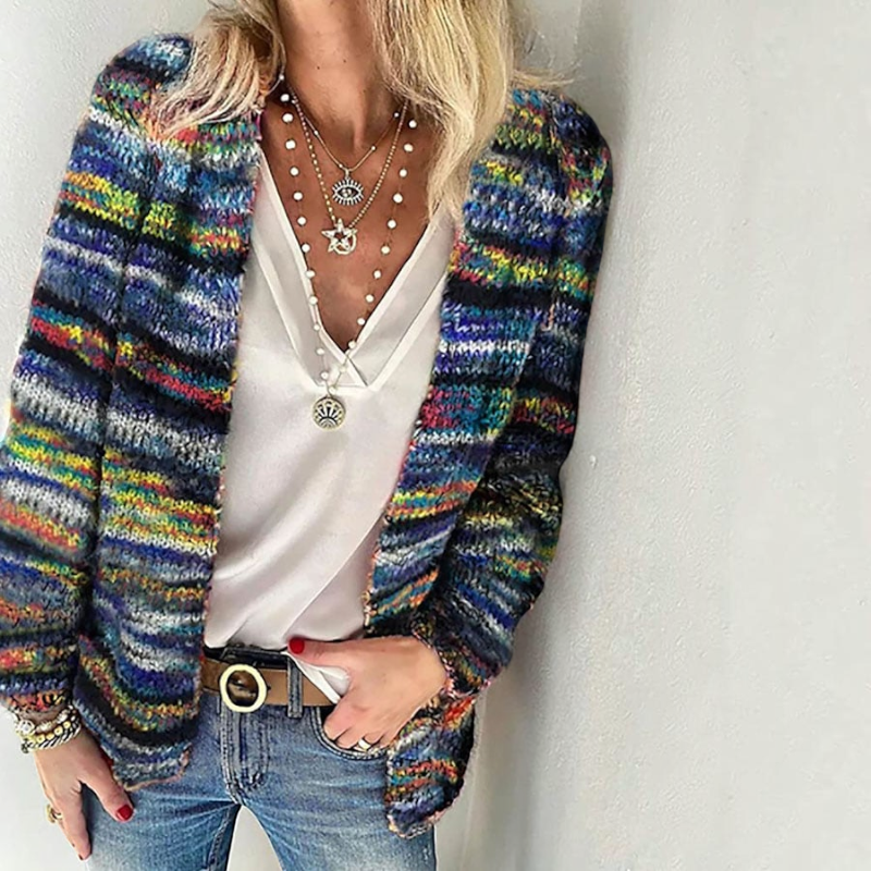 Chic Long Sleeve Knitted Sweater