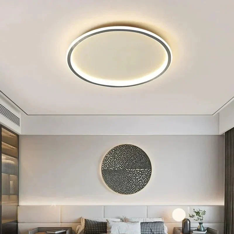LumiHalo – Sleek Low-Profile Black Frame with Bright LED Glow | Even Light Distribution with Energy Efficiency | Minimalist Upgrade for Any Room