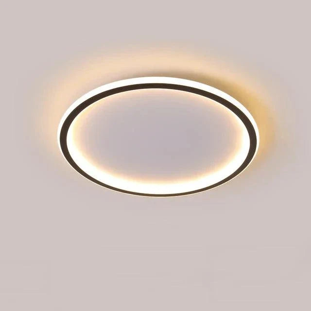 LumiHalo – Sleek Low-Profile Black Frame with Bright LED Glow | Even Light Distribution with Energy Efficiency | Minimalist Upgrade for Any Room