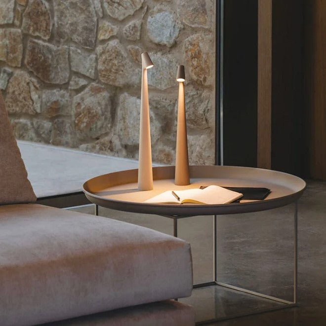 SleekCone- Minimalist Conical Design for Effortless Style | Soft Ambient Light in Multiple Color Options | Versatile Accent for Bedroom, Desk or Living Room