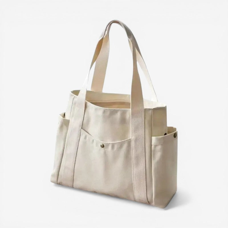Multi Compartment Structured Tote Bag