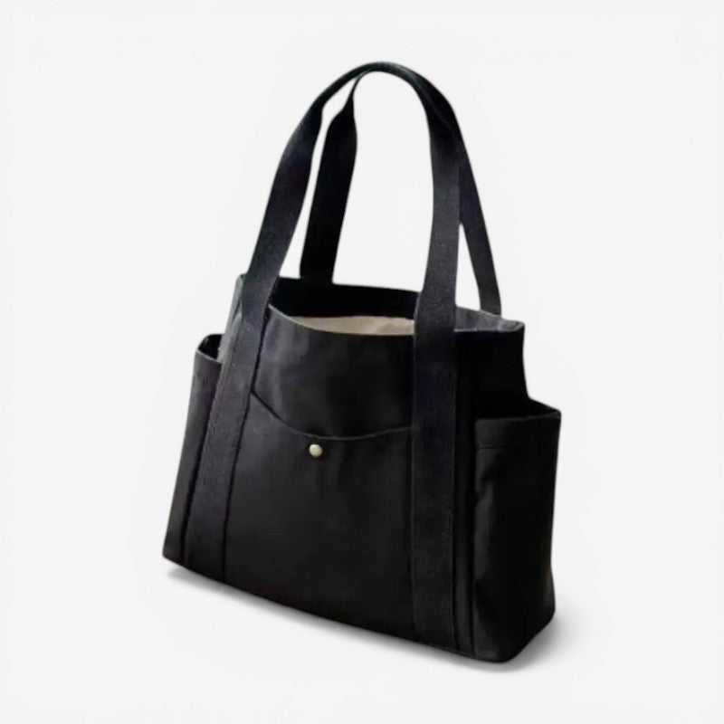 Multi Compartment Structured Tote Bag