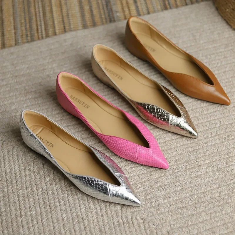 Elegant Pointed Toe Slip-On Slippers for Women