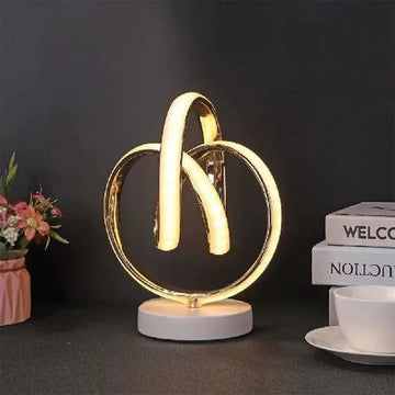 ArcGlow - Minimalist LED Table Lamp Sleek Curved Arc Design | Energy-Efficient LED Light for Modern Workspaces or Nightstands | Elegant Decorative Accent for Living Room, Bedroom, or Desk
