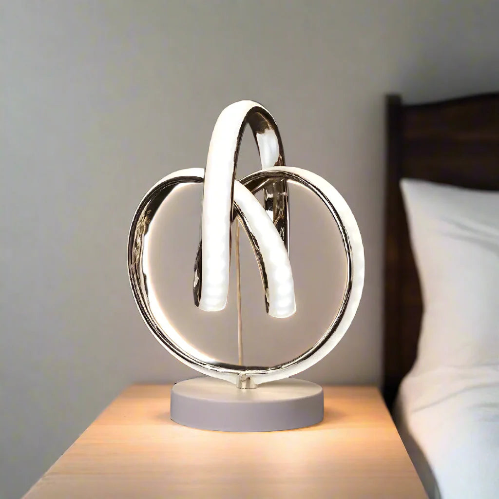ArcGlow - Minimalist LED Table Lamp Sleek Curved Arc Design | Energy-Efficient LED Light for Modern Workspaces or Nightstands | Elegant Decorative Accent for Living Room, Bedroom, or Desk