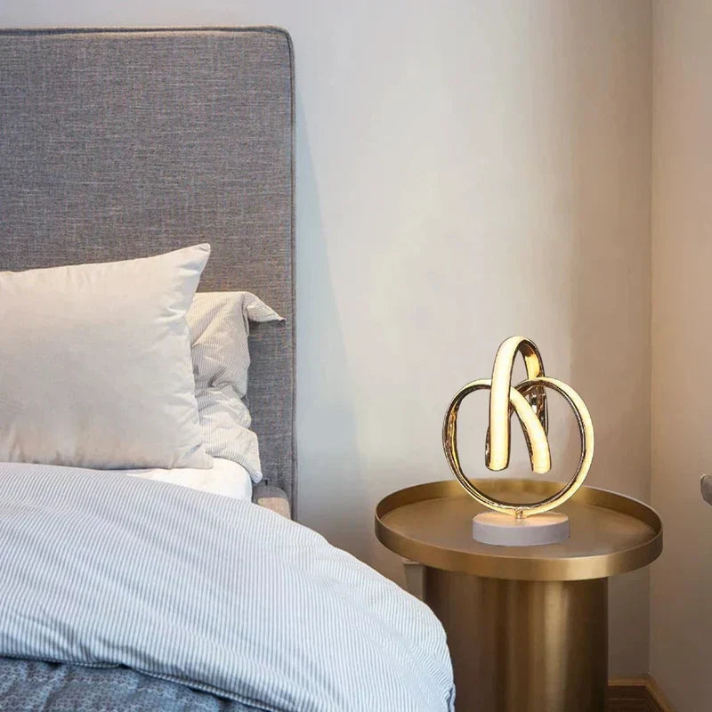 ArcGlow - Minimalist LED Table Lamp Sleek Curved Arc Design | Energy-Efficient LED Light for Modern Workspaces or Nightstands | Elegant Decorative Accent for Living Room, Bedroom, or Desk
