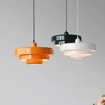 LumiNord - Elegant Glass Ceiling Light Nordic-Inspired Pendant with Sleek Slender Glass Shade | Soft Ambient Glow for Dining Room, Living Room, Hallway, or Bedroom | Adjustable Hanging Cord for Flexible Installation