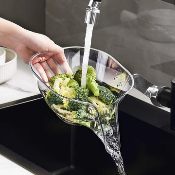 EasyDrain - Adjustable Kitchen Sieve Flexible Size for Pots, Bowls, and Sinks | Durable and Lightweight Design for Easy Rinsing and Draining | Space-Saving Strainer for Fruits, Vegetables, Pasta, and More