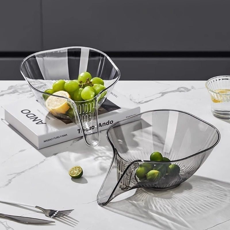 EasyDrain - Adjustable Kitchen Sieve Flexible Size for Pots, Bowls, and Sinks | Durable and Lightweight Design for Easy Rinsing and Draining | Space-Saving Strainer for Fruits, Vegetables, Pasta, and More