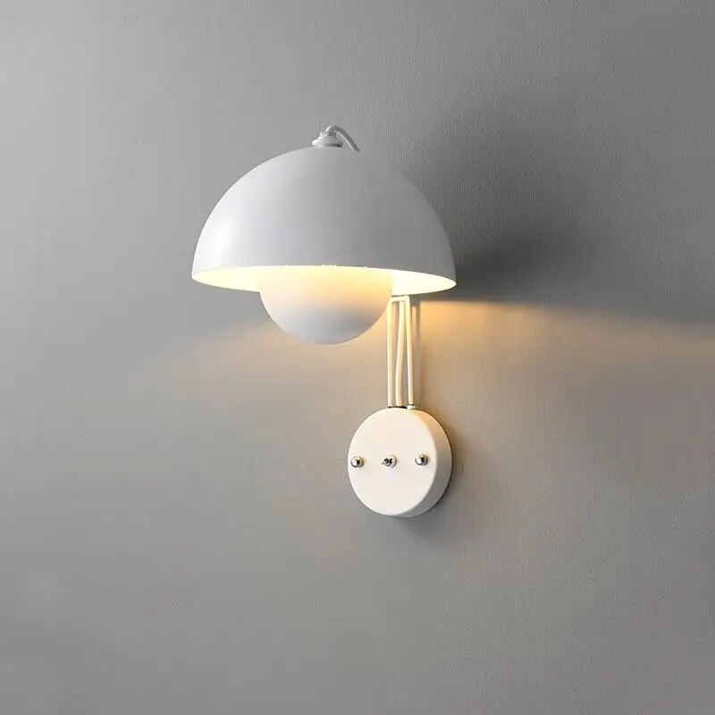 LumiShroom - Wall Light Mushroom-Inspired Design with Soft Ambient Glow | Elegant Minimalist Accent for Bedroom, Hallway, or Cozy Corner | Whimsical Decorative Lighting for Modern Interiors