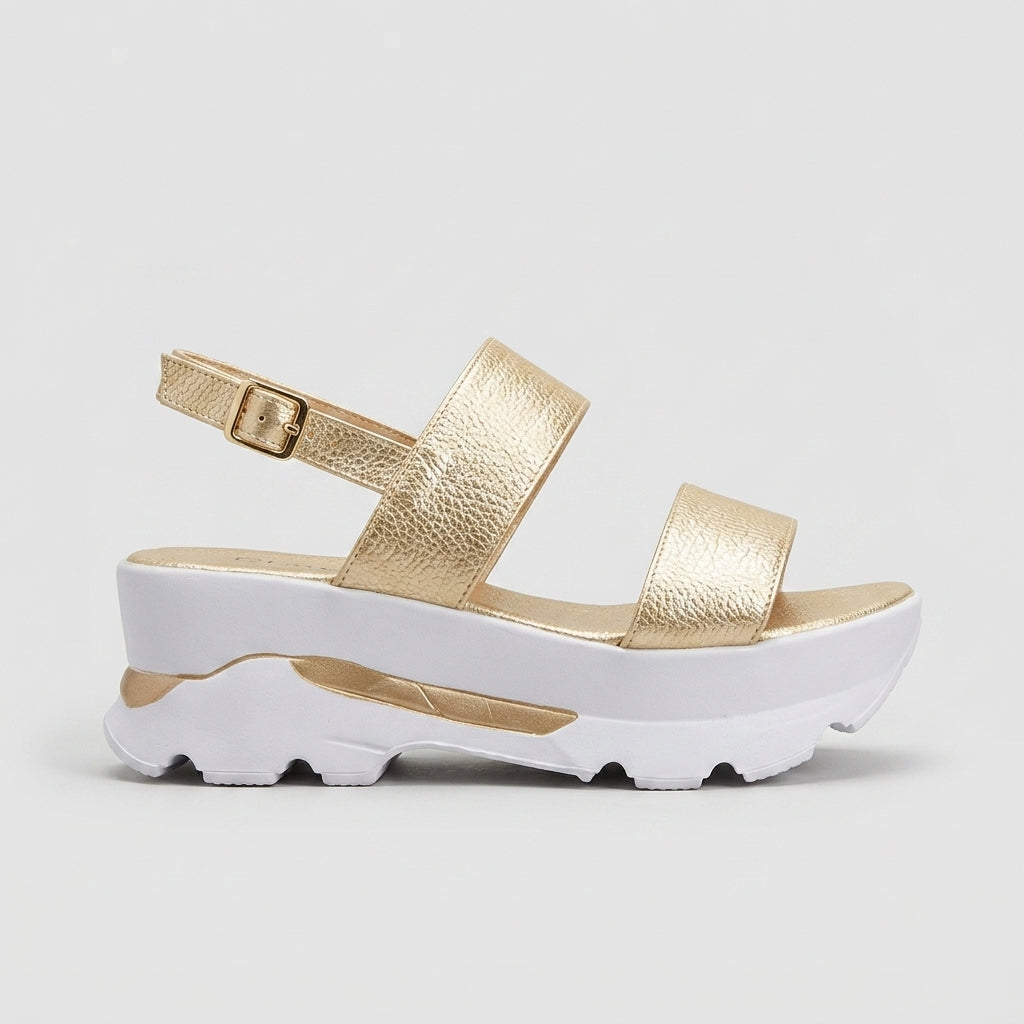 Women's Platform Sandals with Ankle Strap
