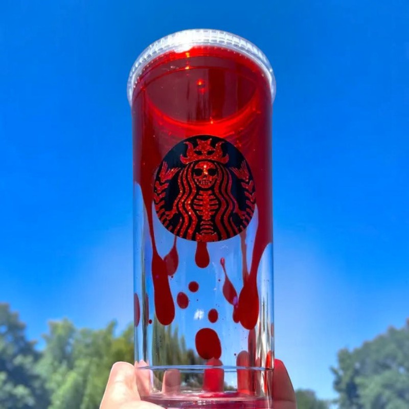 BloodDrip - Horror Tumbler With Red Blood Drip Design