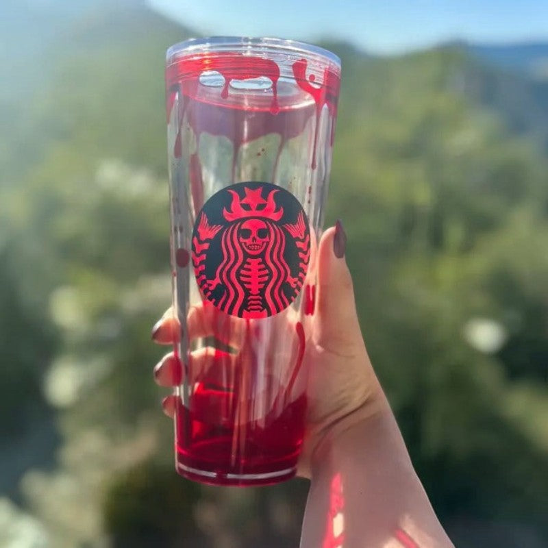 BloodDrip - Horror Tumbler With Red Blood Drip Design