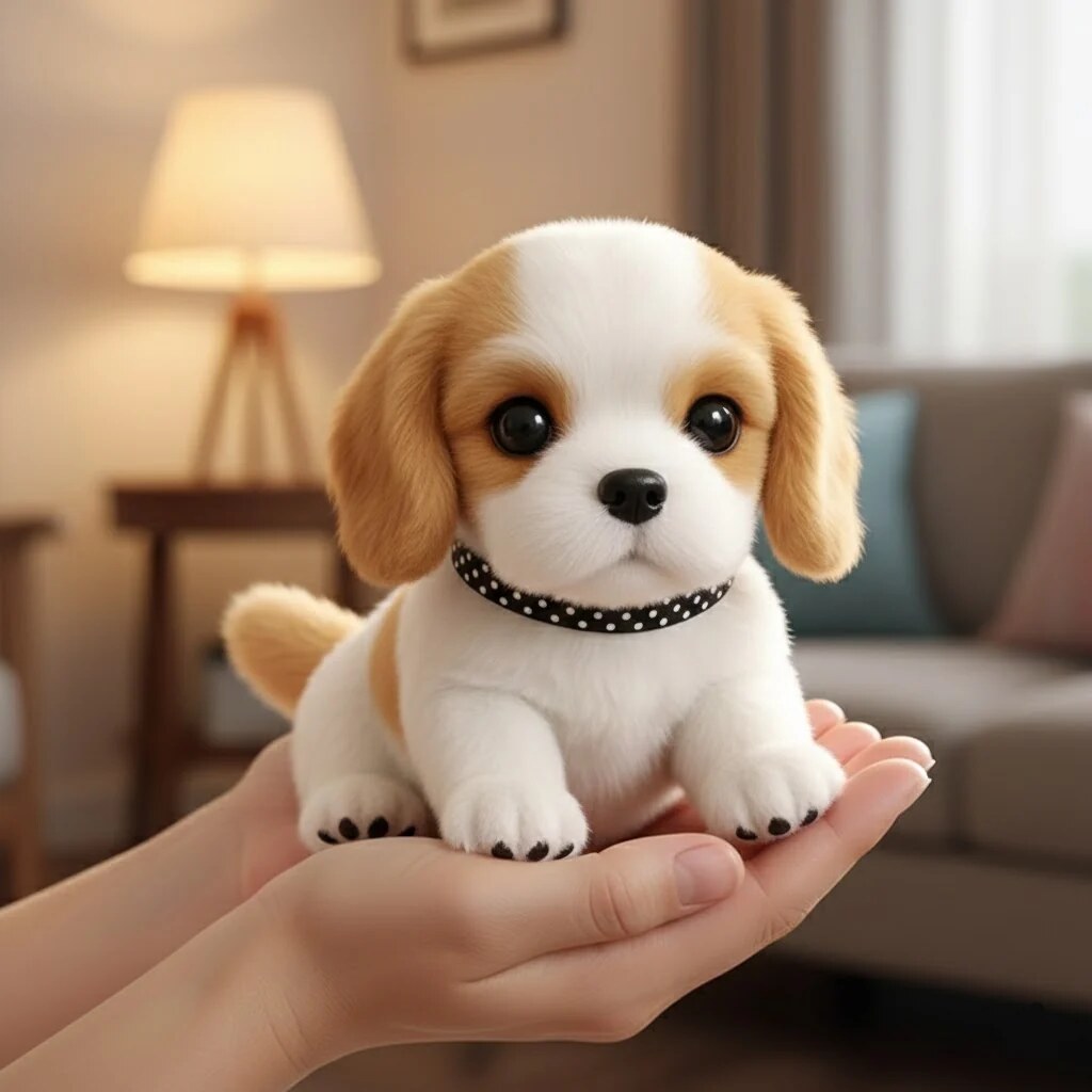 TouchPup - Interaktív plüss kutya érintésre aktiválódó mozgással és ugatással
