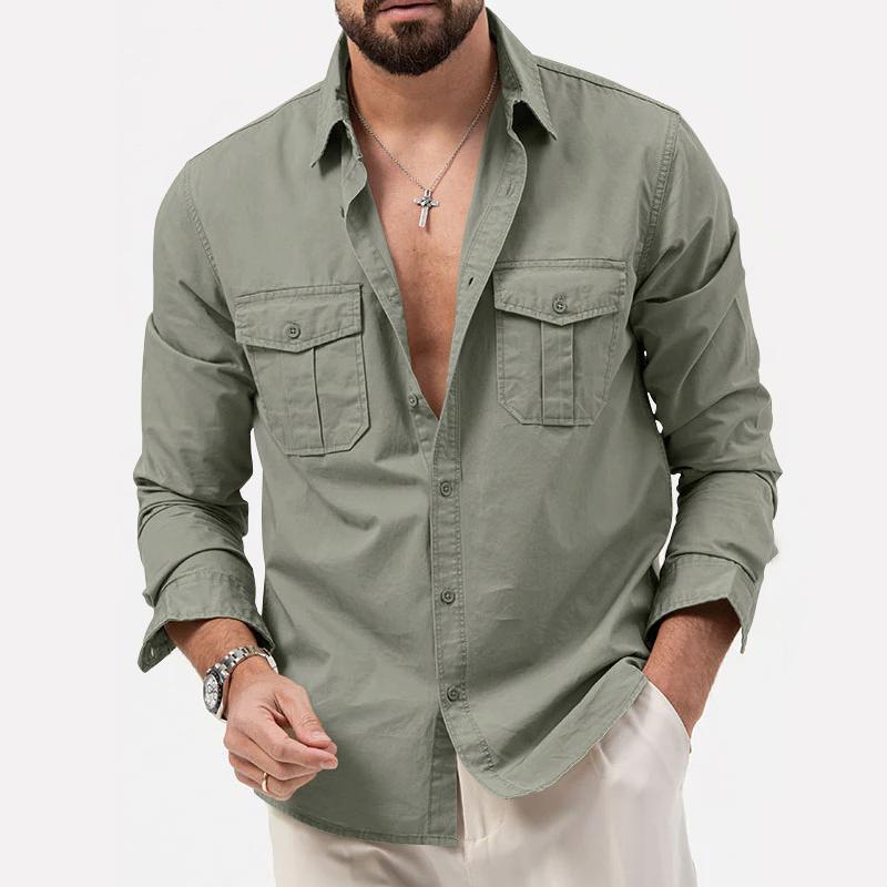 Victor classic long-sleeve shirt with button closure