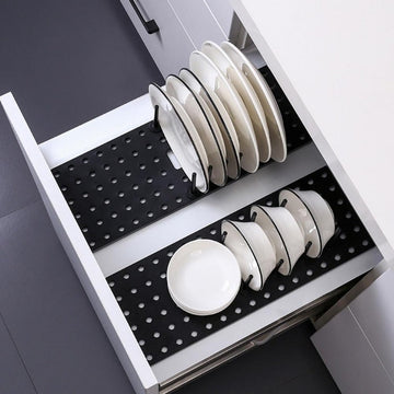 EasyTray - Adjustable Kitchen Organizer Flexible Compartments with Durable Construction | Space-Saving Design for Cabinets, Countertops, or Drawers