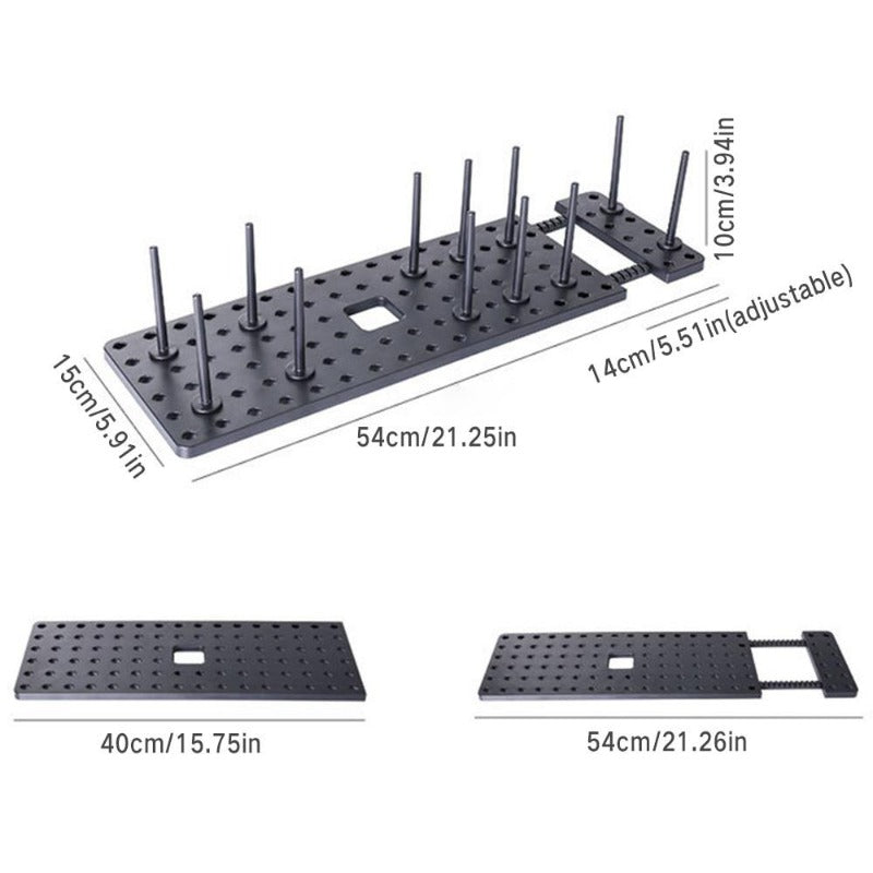 EasyTray - Adjustable Kitchen Organizer Flexible Compartments with Durable Construction | Space-Saving Design for Cabinets, Countertops, or Drawers