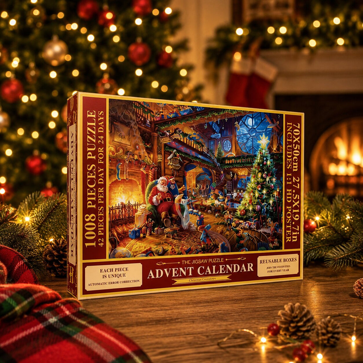 Puzzlemerry - Kirakós adventi naptár 1008 darabbal