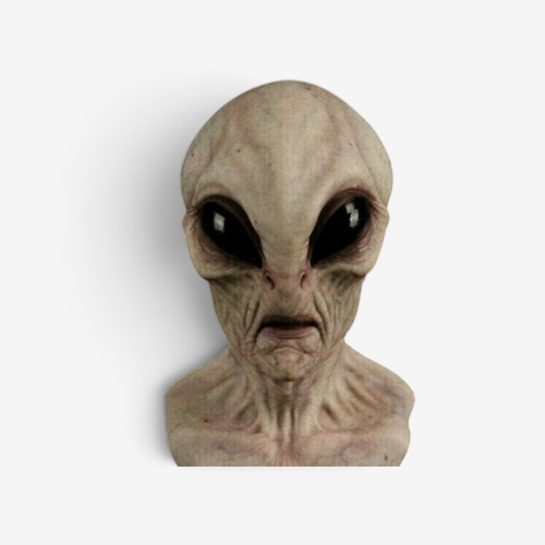 Realistic Alien Full Head Mask for Cosplay and Halloween