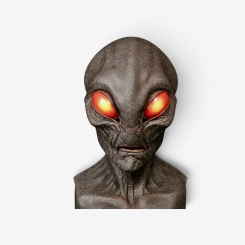 Realistic Alien Full Head Mask for Cosplay and Halloween