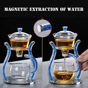 TeaLuxe - Elegant Glass Tea Brewer Heat-Resistant Design with Ergonomic Handle | Controlled Pouring System for Smooth, Effortless Tea Brewing