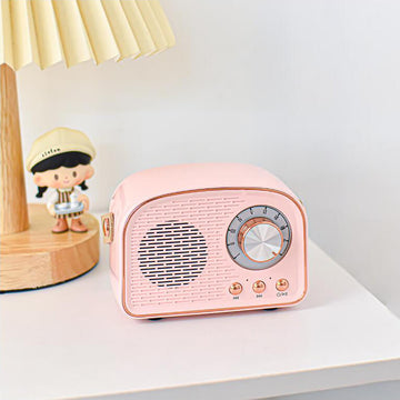 RetroVibe - Vintage Bluetooth Speaker with FM Radio