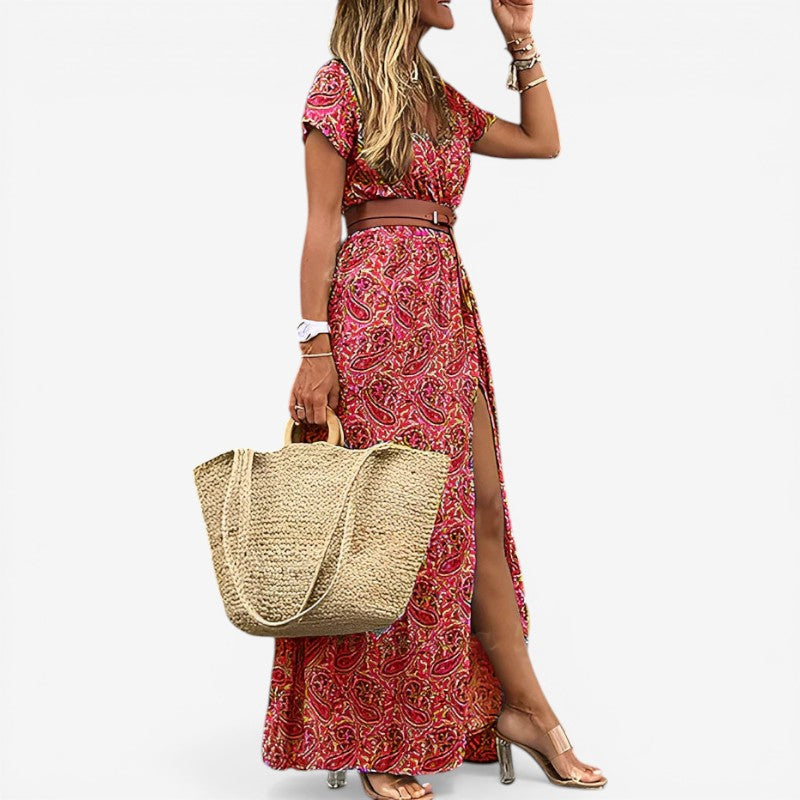 Women's Floral Short Sleeve Dress